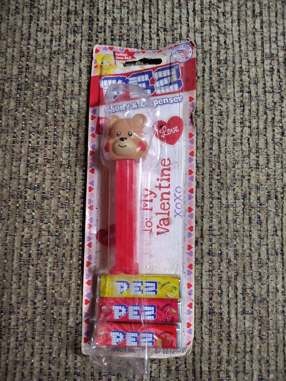 PEZ Valentines Day LADY BUG 7.5 Seasonal Candy Flavor NOC c296